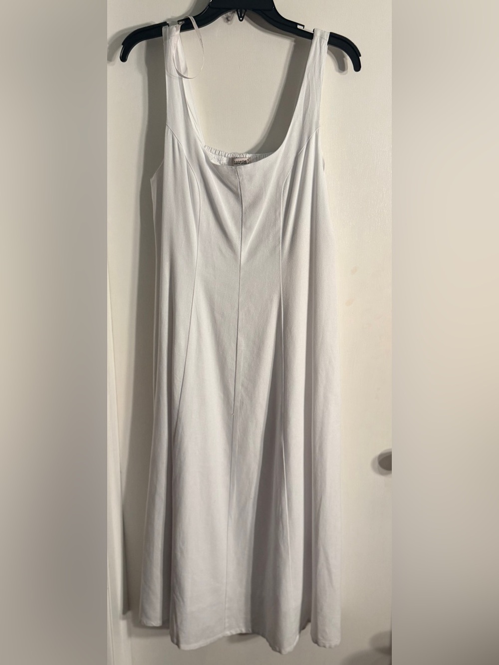 Nanette Lepore Classic White Linen Blend Scoop Neck Women's Dress NWt